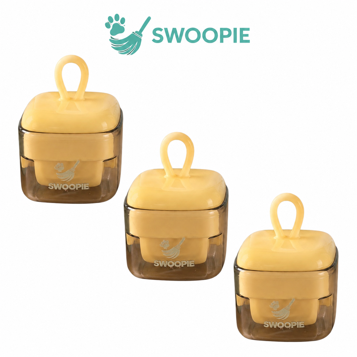 Set van 3 herbruikbare kledingrollers voor honden- en kattenharen