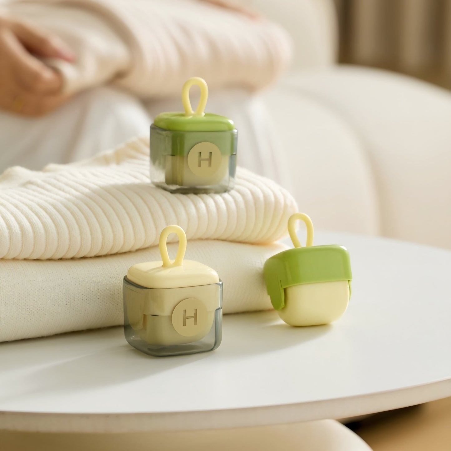 🚀 3x Swoopie FabricRoll Kledingroller (Geel)