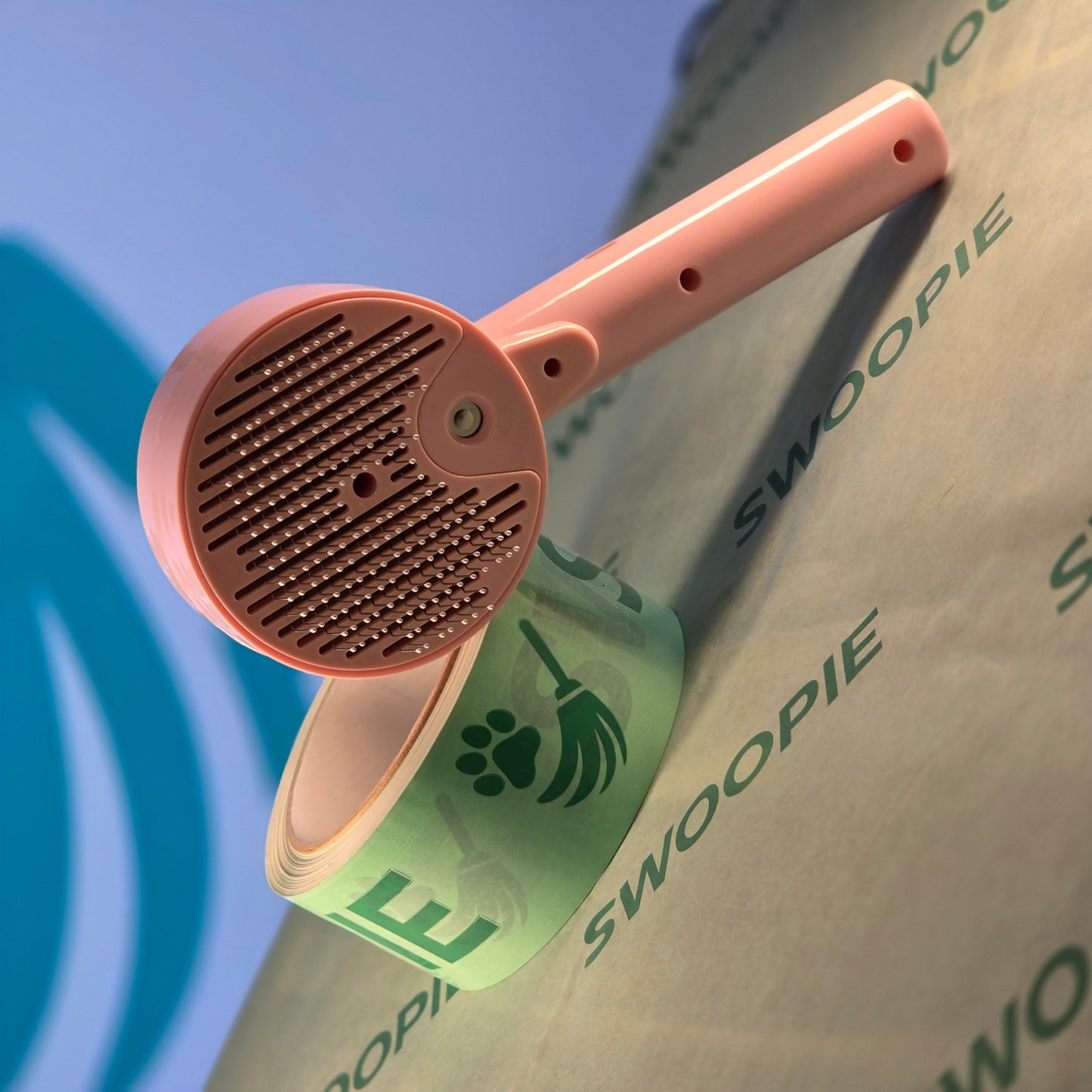 🚀Swoopie SteamBrush Stoomborstel (roze)