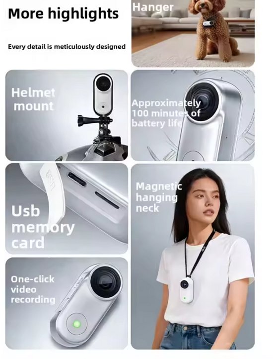 Swoopie PawCam Pro™ – Met Gratis Swoopie MotionBall - Halsbandcamera voor Hond & Kat – HD Mini Camera – Oplaadbaar – Lichtgewicht – Huisdiercamera voor Unieke Beelden