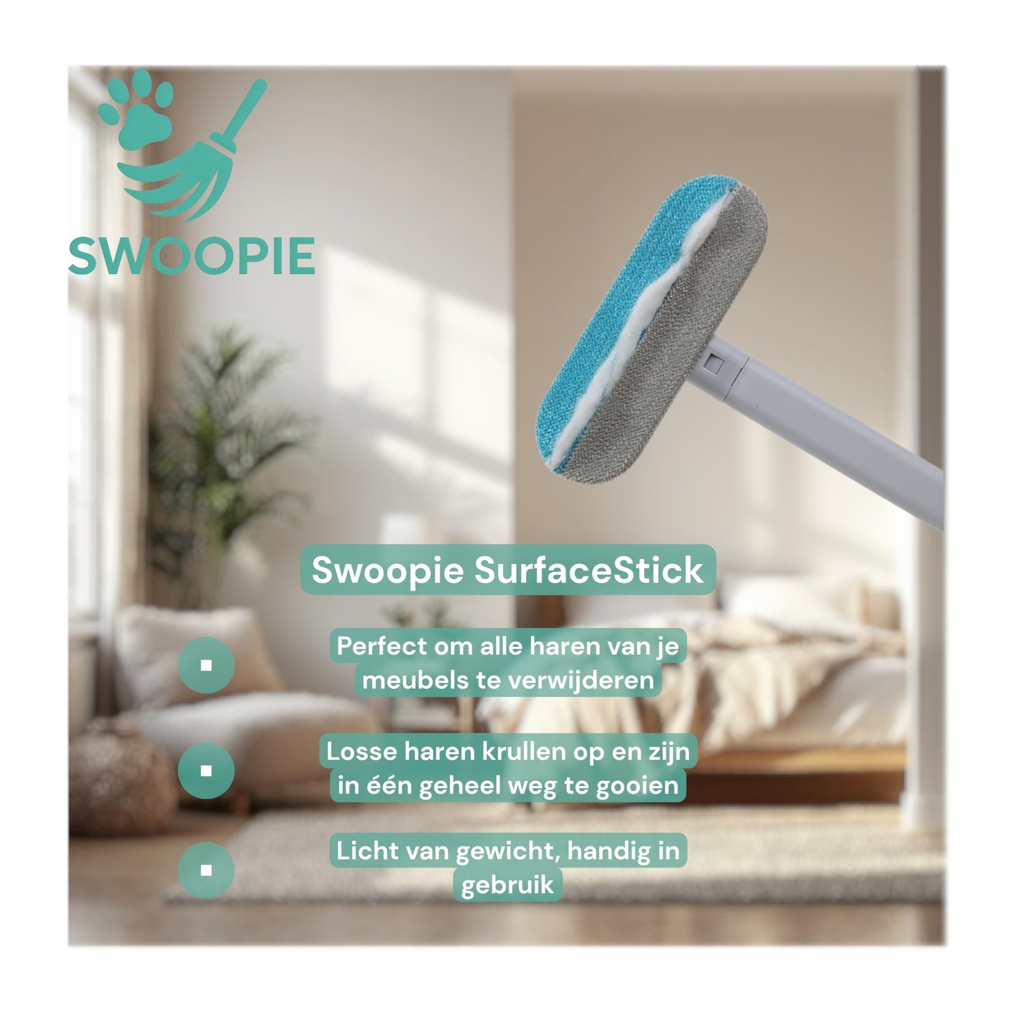 🚀Swoopie SurfaceSweep - Haarverwijdertool