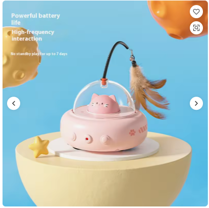 Swoopie UfoLaser Toy™ – Automatisch Kattenspeeltje met Laser | Interactief & Oplaadbaar | Slim Laserspeelgoed voor Katten