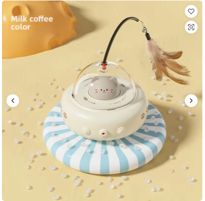 Swoopie UfoLaser Toy™ – Automatisch Kattenspeeltje met Laser | Interactief & Oplaadbaar | Slim Laserspeelgoed voor Katten