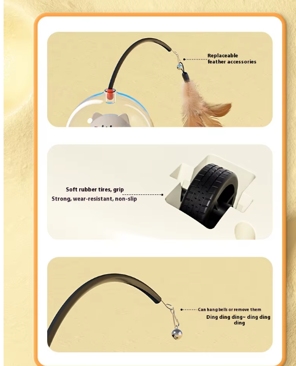 Swoopie UfoLaser Toy™ – Automatisch Kattenspeeltje met Laser | Interactief & Oplaadbaar | Slim Laserspeelgoed voor Katten