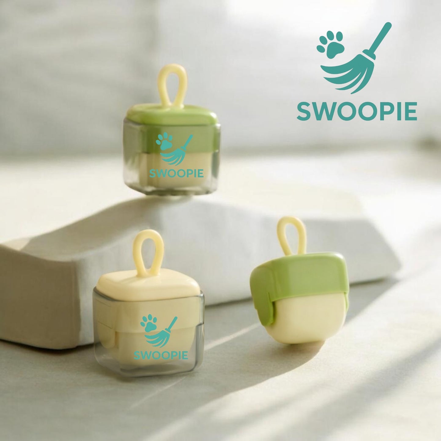 🚀 3x Swoopie FabricRoll Kledingroller  (Groen)