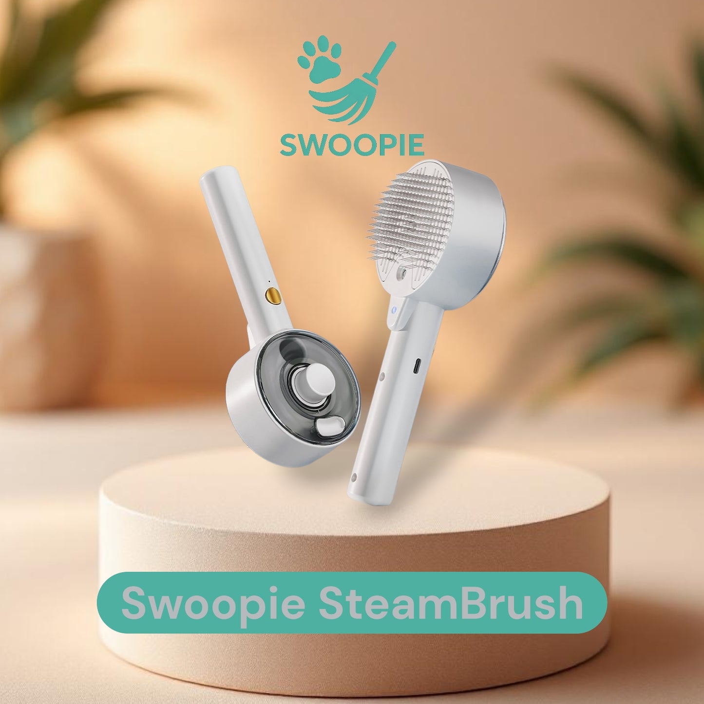 🚀Swoopie SteamBrush Stoomborstel (wit)